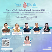 Fintech Talk: “Peran Open Finance Dalam Meningkatkan Inklusi Keuangan di Era Ekonomi Digital.”